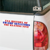 Amerikaanse geschiedenis moeras senatoren McCain K Bumpersticker (Op Truck)
