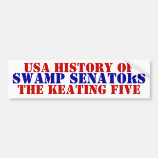 Amerikaanse geschiedenis moeras senatoren McCain K Bumpersticker
