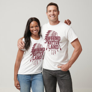 Amerikaanse geschiedenis Native Land.Indian.Chief T-shirt