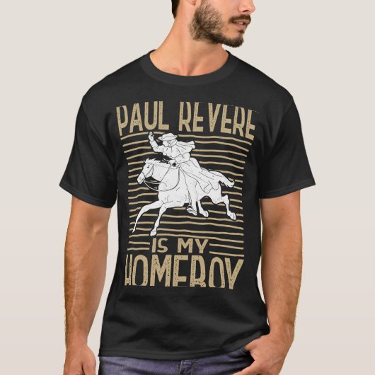 Amerikaanse geschiedenis Paul Revere T-shirt (Voorkant)