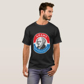 Amerikaanse geschiedenis President John Adams T-shirt (Voorkant volledig)