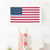 Amerikaanse geschoten vlagbanner spandoek (Insitu)