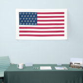 Amerikaanse geschoten vlagbanner spandoek (Beurs)