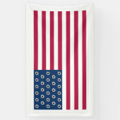 Amerikaanse geschoten vlagbanner spandoek (Verticaal)