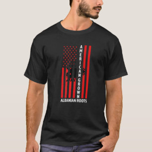 Amerikaanse geteelde Albanese wortels Albanees T-shirt