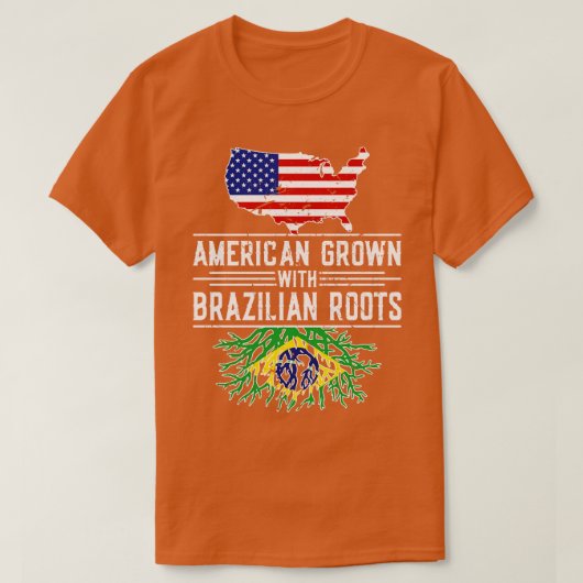 Amerikaanse geteelde Braziliaanse Roots Pride Braz T-shirt (Design voorkant)