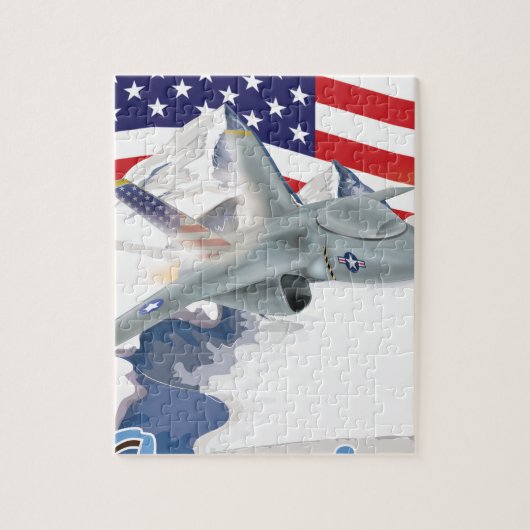 Amerikaanse gevechtsjager legpuzzel (Verticaal)