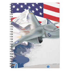Amerikaanse gevechtsjager notitieboek