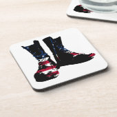 Amerikaanse gevechtsschoenen bier onderzetter (Linkerzijde)