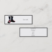 Amerikaanse gevechtsschoenen mini visitekaartje (Voorkant / Achterkant)