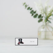 Amerikaanse gevechtsschoenen mini visitekaartje (Staand voorkant)