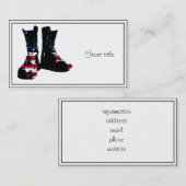 Amerikaanse gevechtsschoenen visitekaartje (Voorkant / Achterkant)