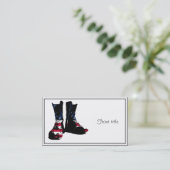 Amerikaanse gevechtsschoenen visitekaartje (Staand voorkant)