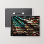Amerikaanse gevechtsvlag button (Voorkant / Achterkant)