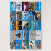 AMERIKAANSE GEVECHTSVLIEGTUIG "MONTAGE" LEGPUZZEL (Verticaal)