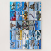 AMERIKAANSE GEVECHTSVLIEGTUIG "MONTAGE" LEGPUZZEL (Verticaal)