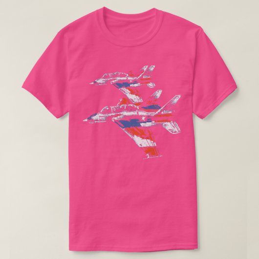 Amerikaanse gevechtsvliegtuigen t-shirt (Design voorkant)