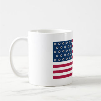 Amerikaanse geweerkogels vlag koffiemok