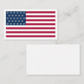 Amerikaanse geweervlag informatiekaartje (Voorkant / Achterkant)