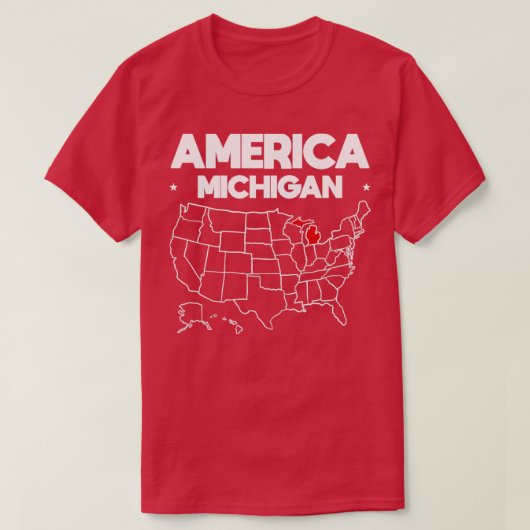 Amerikaanse gift Michigan State T-shirt (Design voorkant)