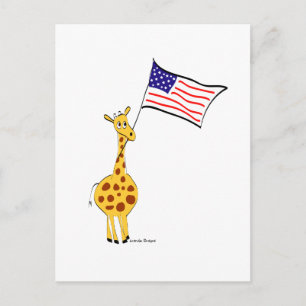 Amerikaanse Giraffe Briefkaart