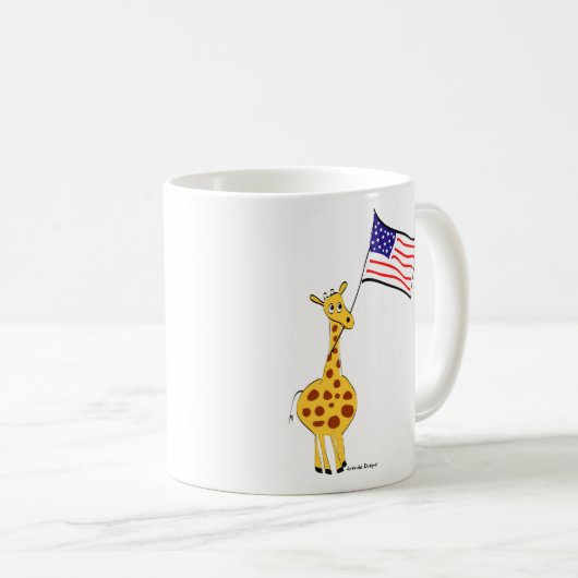 Amerikaanse Giraffe Koffiemok (Voorkant rechts)