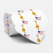 Amerikaanse Giraffe Stropdas (Opgerold)