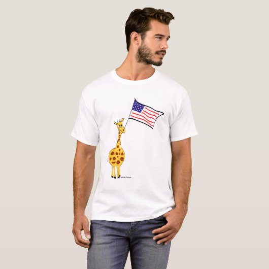 Amerikaanse Giraffe T-shirt (Voorkant volledig)