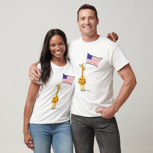 Amerikaanse Giraffe T-shirt (Unisex)