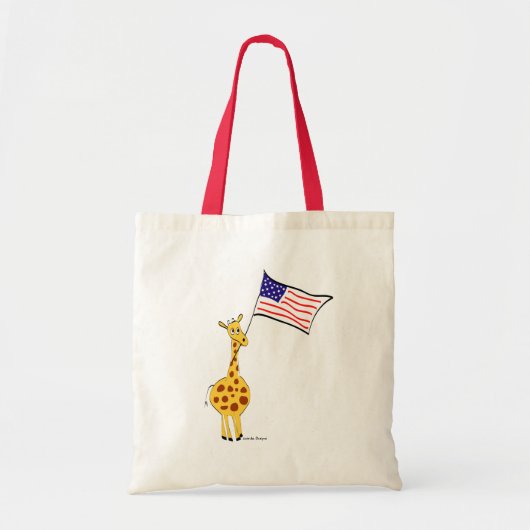 Amerikaanse Giraffe Tote Bag (Voorkant)