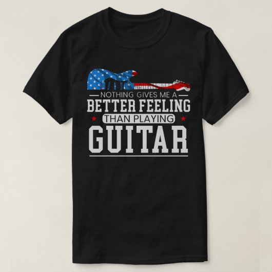 Amerikaanse gitarist 7 t-shirt (Design voorkant)