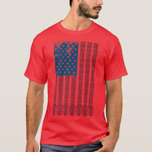 Amerikaanse gitarist Musicus Fourth O T-shirt