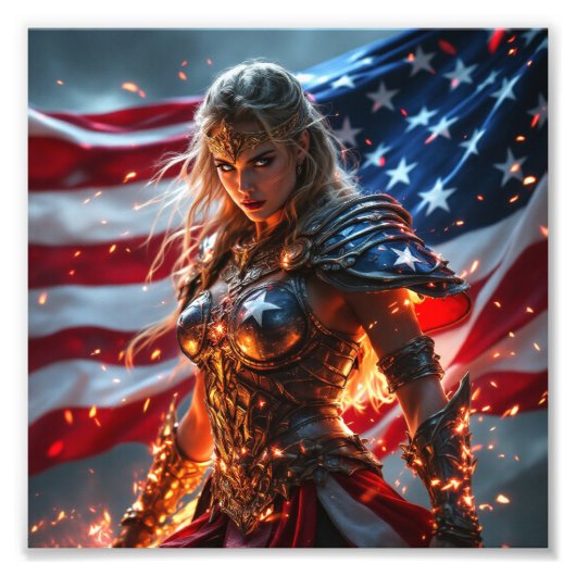 Amerikaanse Gladiator Foto Afdruk (Voorkant)