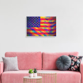 Amerikaanse Glorie Canvas Afdruk (Insitu (Woonkamer))