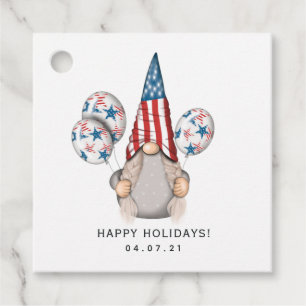 Amerikaanse Gnome Favor Tags Bedankjes Labels