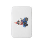 Amerikaanse Gnome Riding Motorcycle Badmat (Voorkant Verticaal)