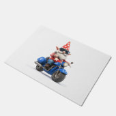 Amerikaanse Gnome Riding Motorcycle Deurmat (Schuin)