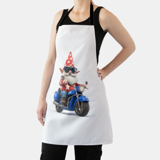 Amerikaanse Gnome Riding Motorcycle Schort (Insitu)