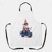 Amerikaanse Gnome Riding Motorcycle Schort (Voorkant)