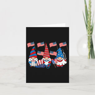 Amerikaanse gnomen zuster op 4 juli scrub top patr kaart