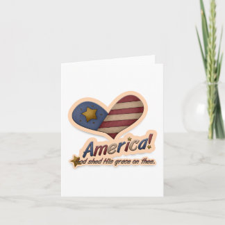 Amerikaanse God vergiet zijn genade over de patrio Kaart