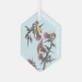 Amerikaanse Goldfinch Audubon Birds of America Glas Ornament (Voorkant links)