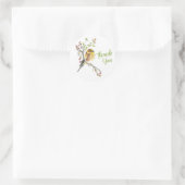 Amerikaanse Goldfinch Bird Art Ronde Sticker (Tas)