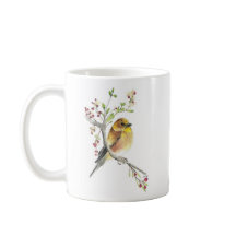 Amerikaanse Goldfinch Bird Waterverf Art Coffee Mo