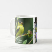 Amerikaanse Goldfinch Coffee-Mok door BirdingColle Koffiemok (Voorkant links)