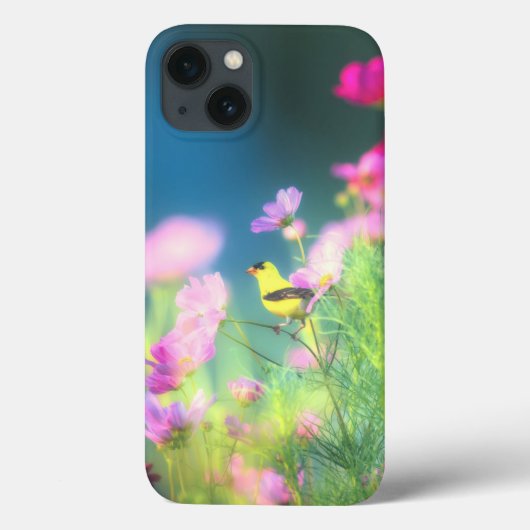 Amerikaanse Goldfinch en Coreopsis Case-Mate iPhone Case (Achterkant)