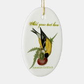 Amerikaanse Goldfinch Keramisch Ornament (Rechts)