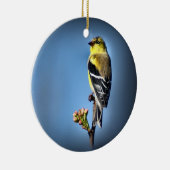 Amerikaanse Goldfinch Keramisch Ornament (Rechts)