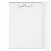 Amerikaanse Goldfinch op Thistle Wenskaart (Binnen (Links))