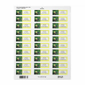 Amerikaanse Goldfinch retouradreslabels Etiket (Full Sheet)